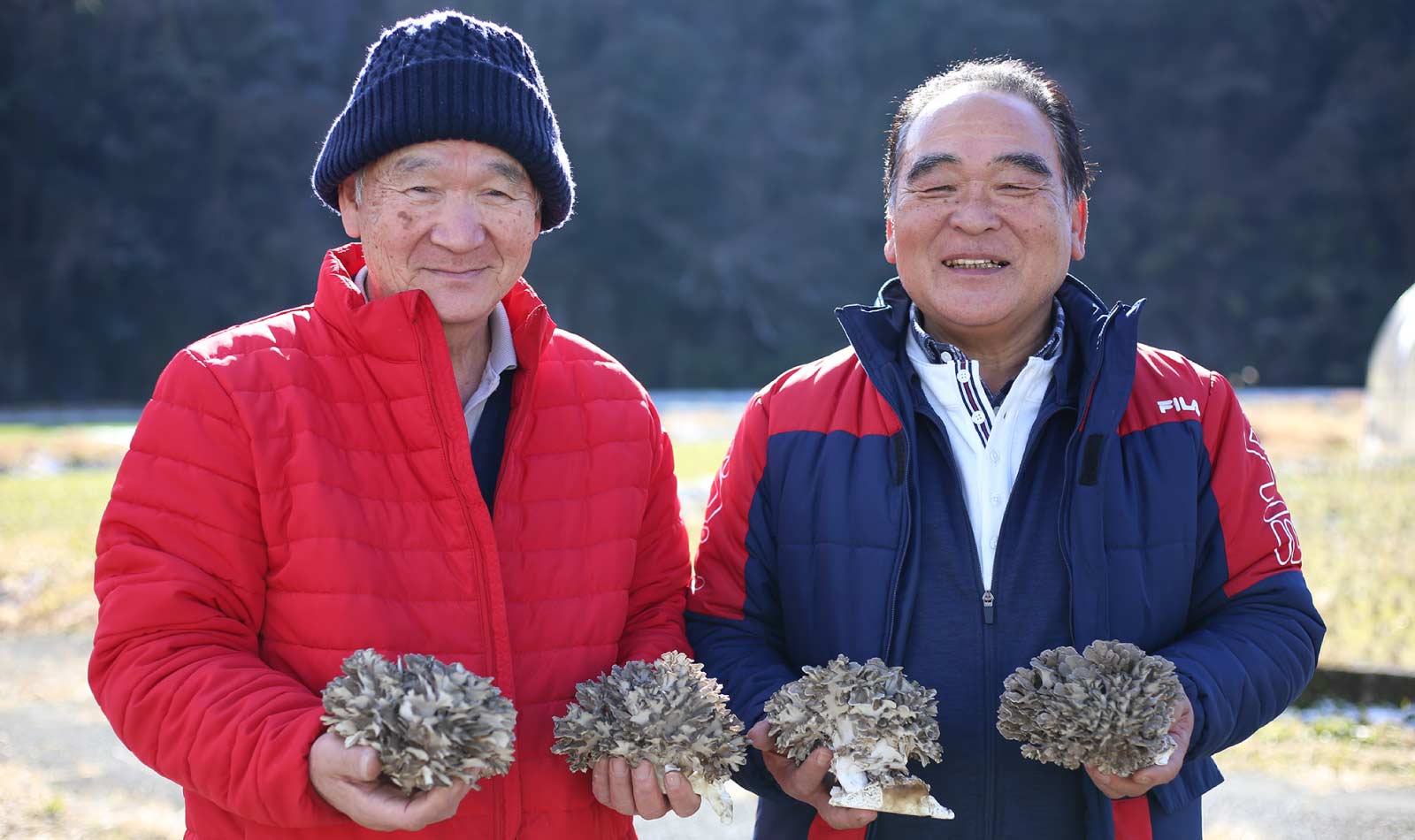 阿蘇小国ファーム代表取締役 下城孔志郎さんとセンター長家入豊信さん